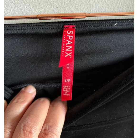 Spanx Womens Pull On High Waisted Slimming Fit Stretch Leggings Black Sz S - Picture 6 of 6